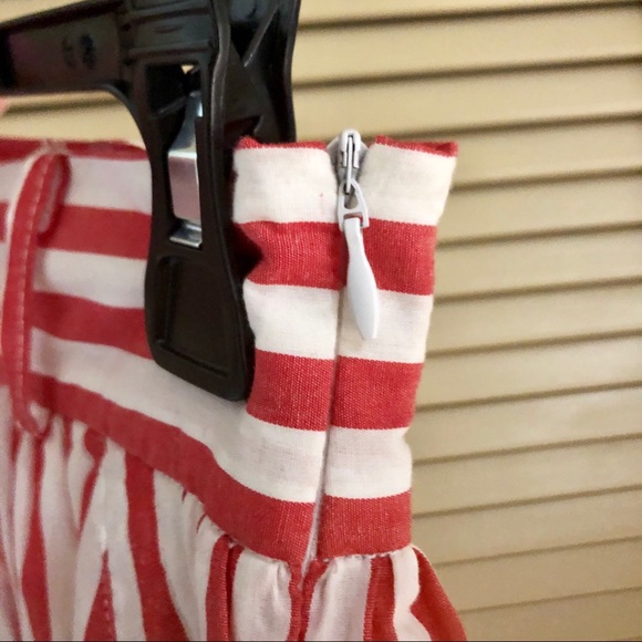 High Waist Belted Pink Stripe Miniskirt 💕 - Picture 4 of 7